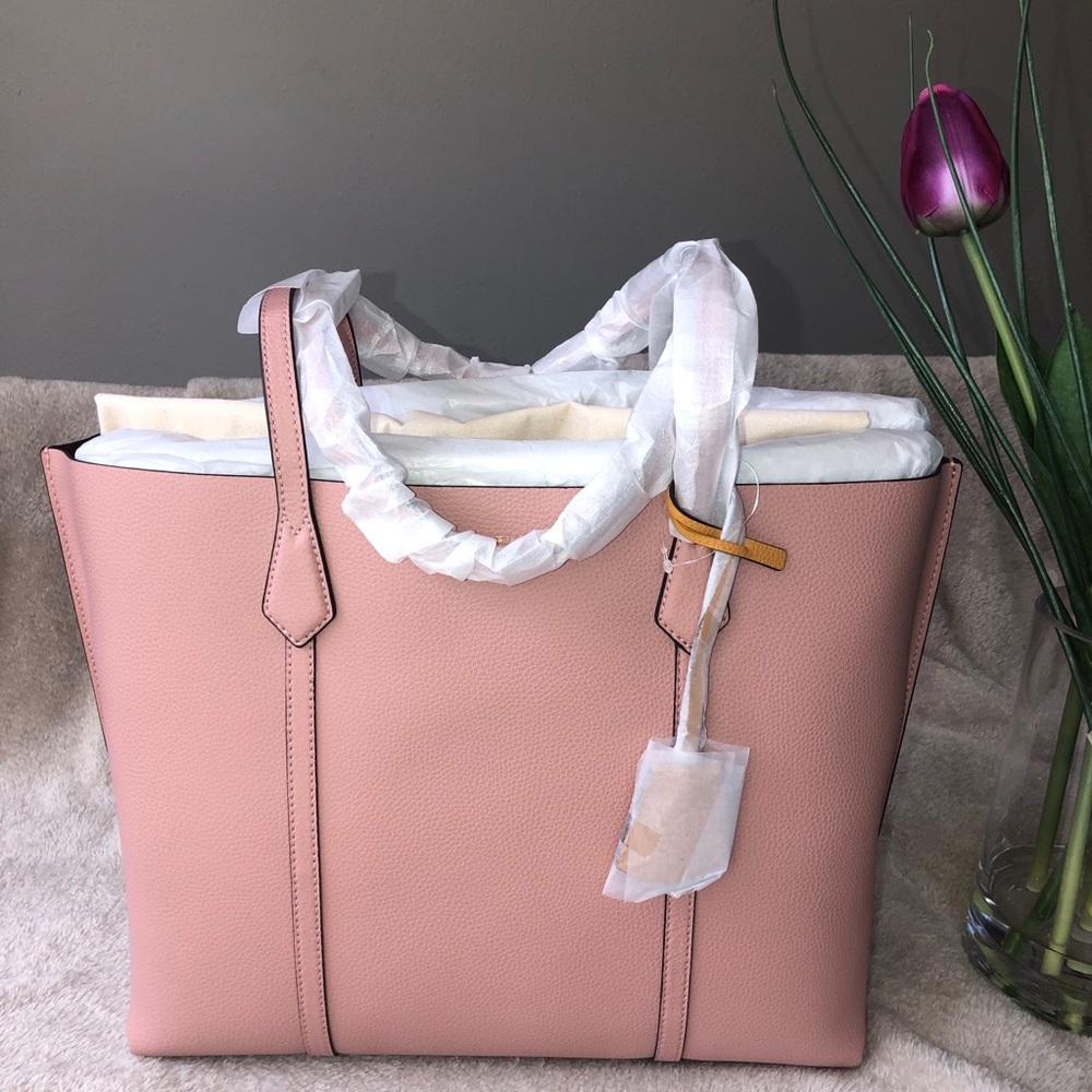 Tory Burch Perry Triple Compartment Tote pink NWT